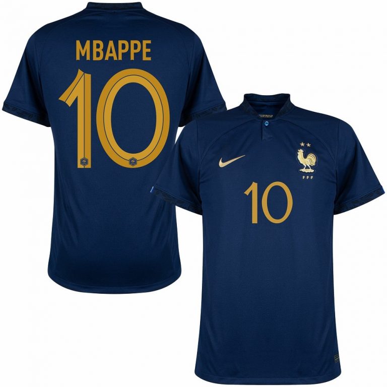Maillot Mbappé Equipe de France Domicile Coupe Du Monde 2022